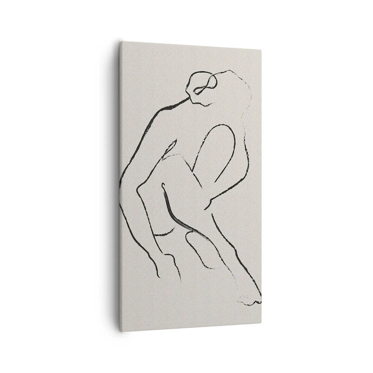 Cuadro sobre lienzo - Impresión de Imagen - Boceto íntimo - 55x100 cm