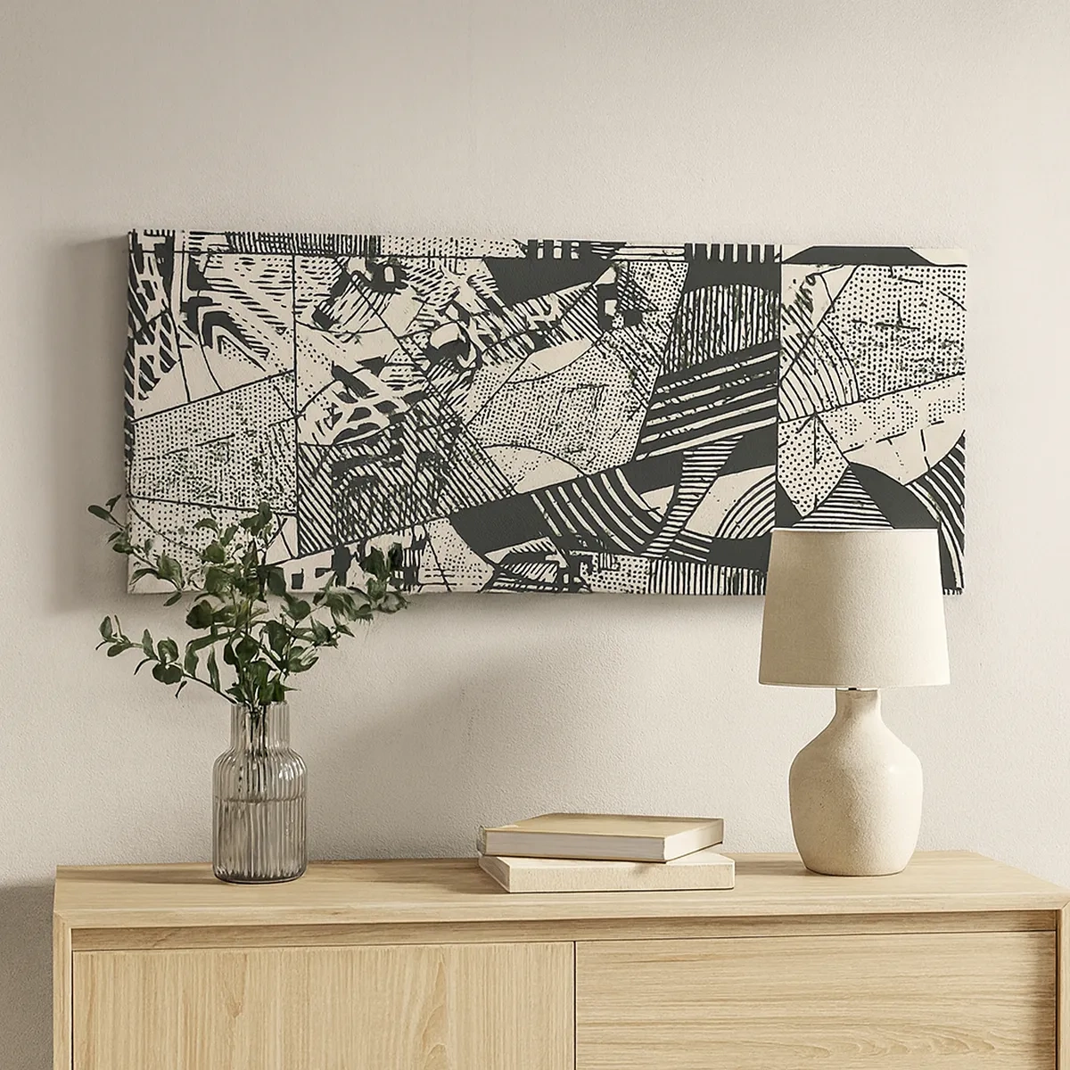 Cuadro sobre lienzo - Impresión de Imagen - La dinámica del presente - 30x30 cm