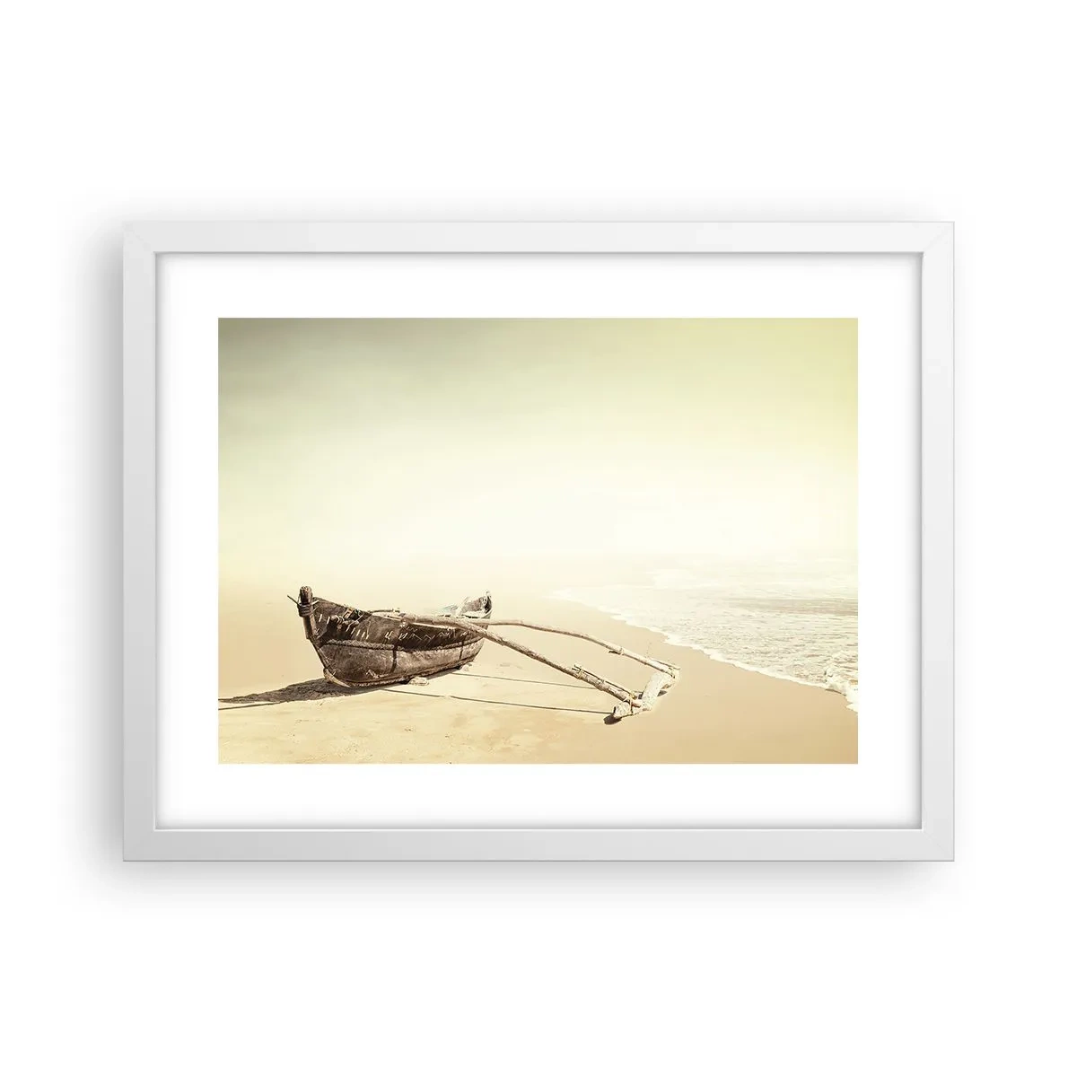 Póster en marco blanco - Un recuerdo de los mares del sur - 40x30 cm