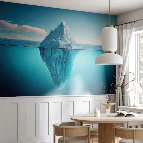 Fotomural Autadhesivo Deluxe Sticker - El trono de hielo - Iceberg, Agua, glaciar - 150x105 cm