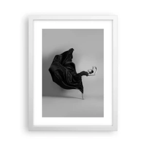 Póster en marco blanco - La música da alas - 30x40 cm