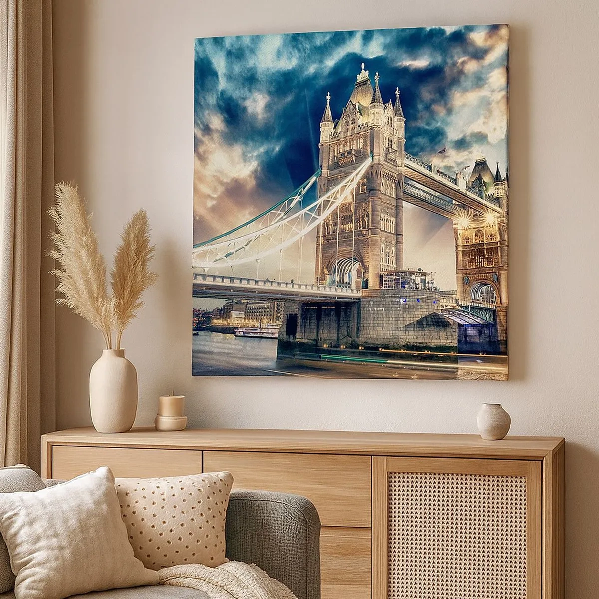 Cuadro sobre lienzo - Impresión de Imagen - Un monumento a un imperio victoriano - 30x30 cm