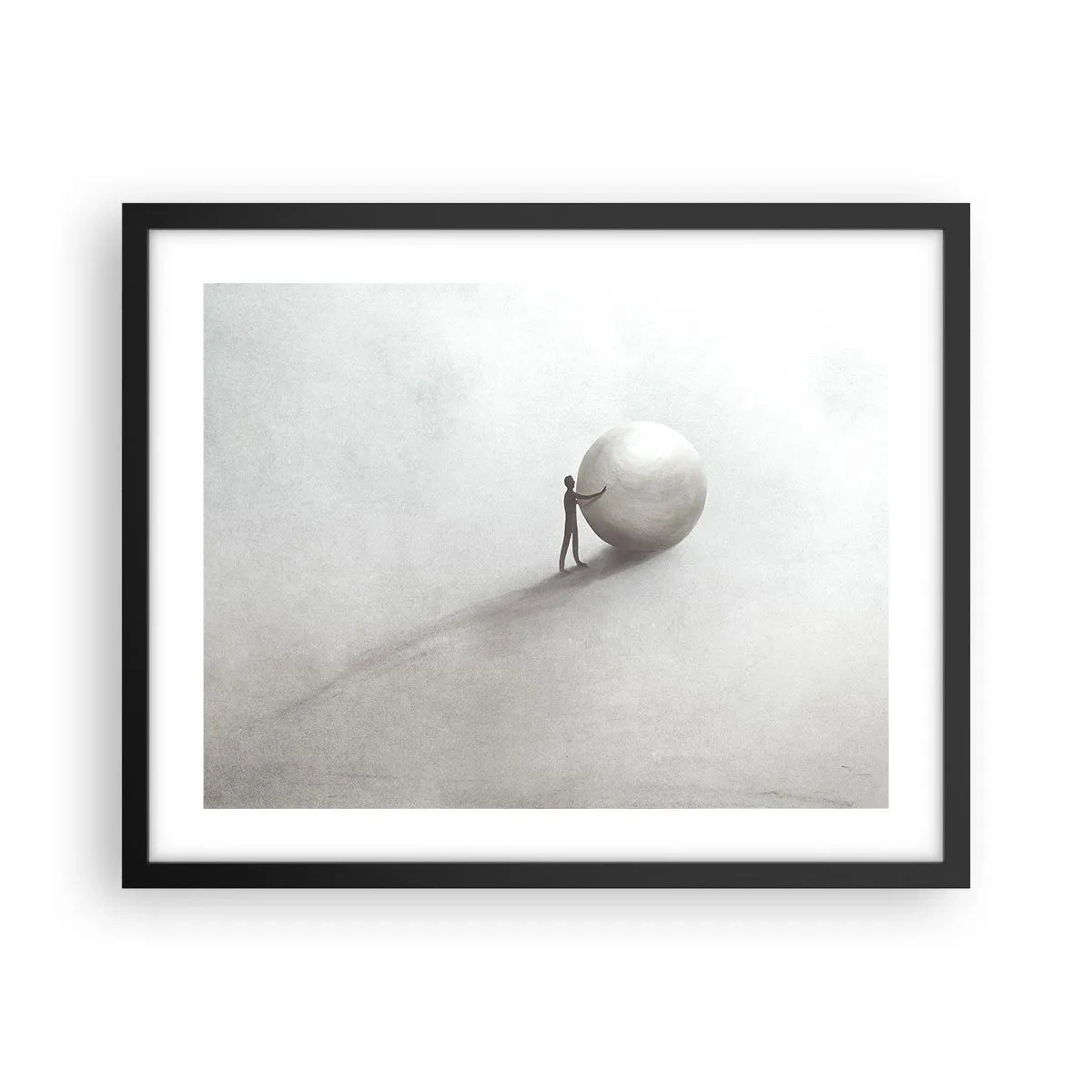 Póster en marco negro - El juego de la vida - 50x40 cm