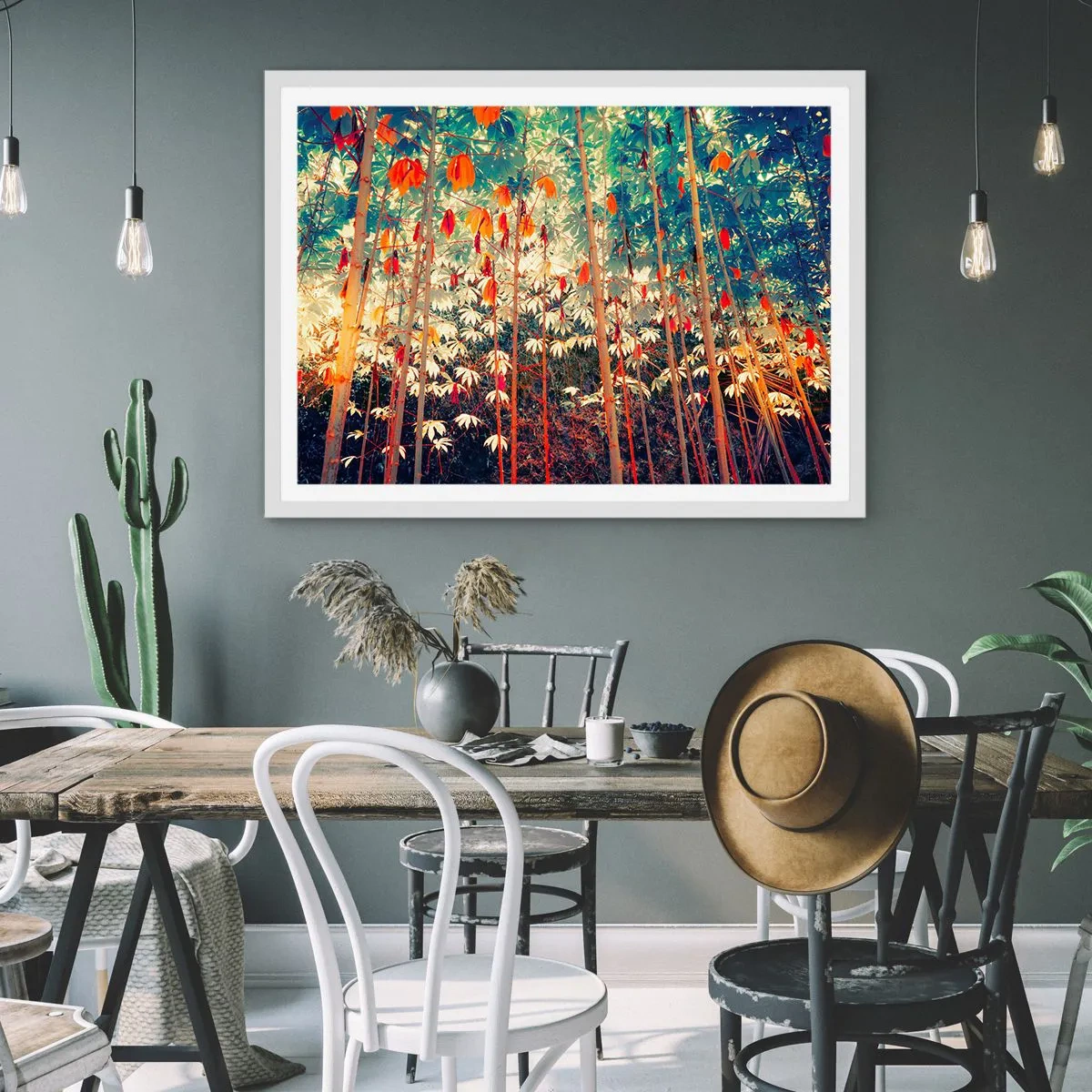 Póster en marco blanco - La vida secreta de las hojas - 100x70 cm