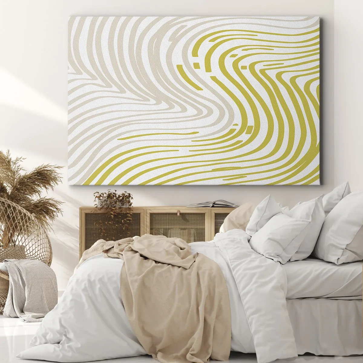 Cuadro sobre lienzo - Impresión de Imagen - Composición curvada - 70x50 cm