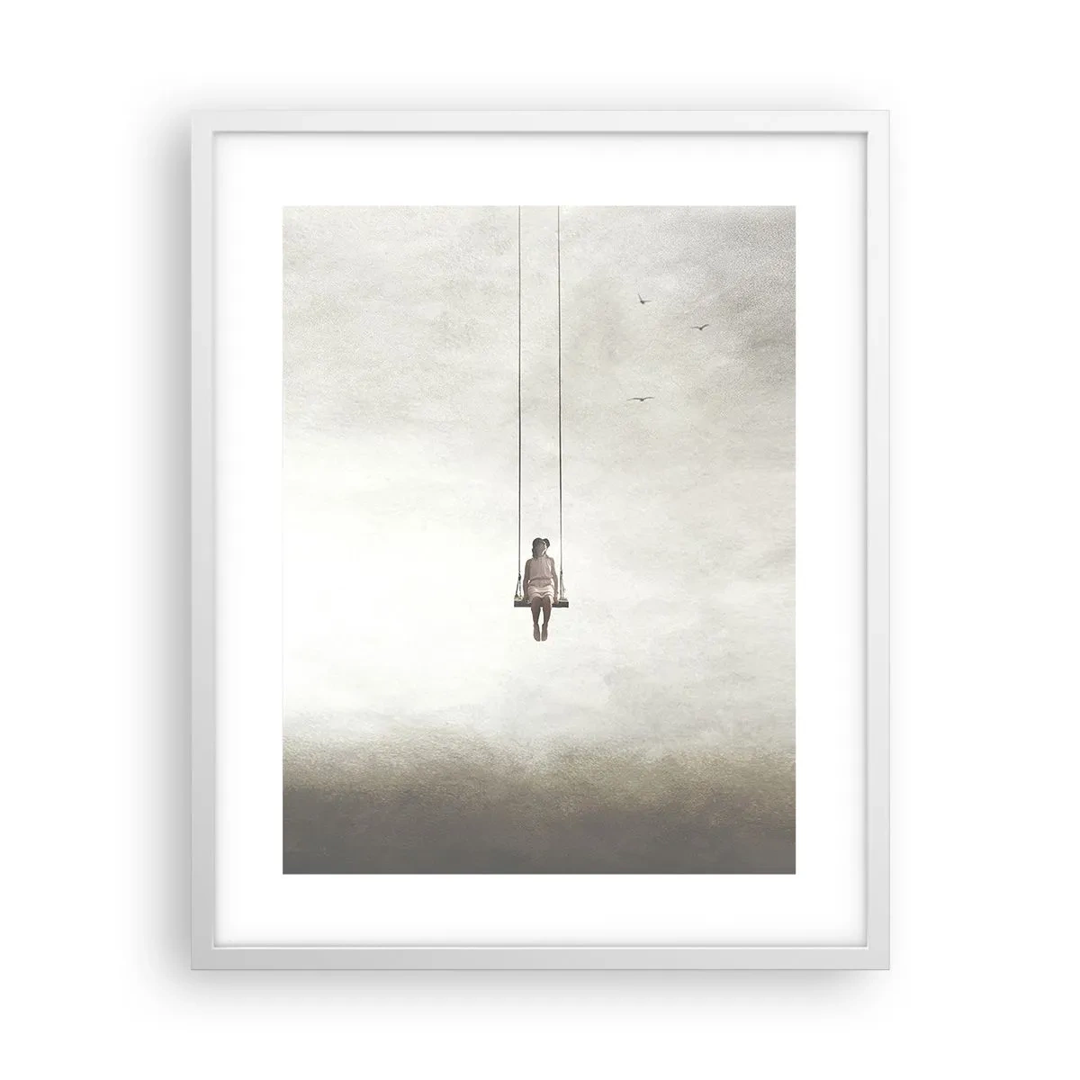 Póster en marco blanco - El niño que llevamos dentro - 40x50 cm