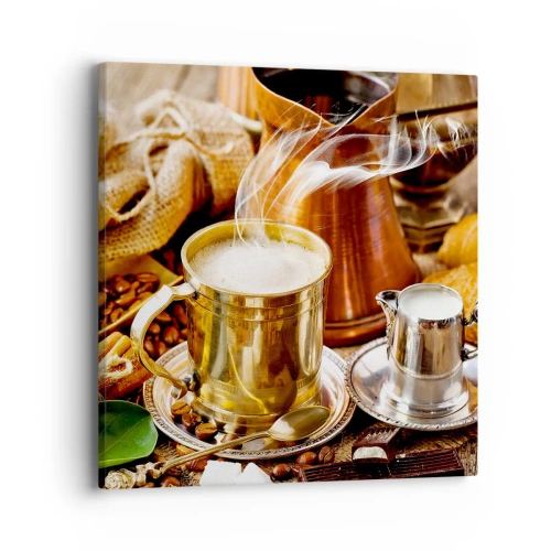 Cuadro sobre lienzo - Impresión de Imagen - Que tengas un buen día - 40x40 cm