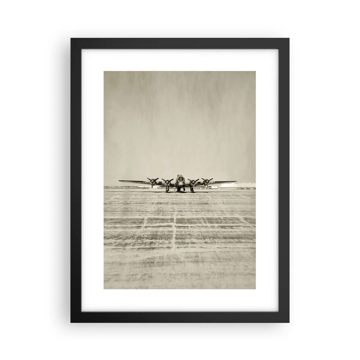 Póster en marco negro - Como siempre, preparado - 30x40 cm