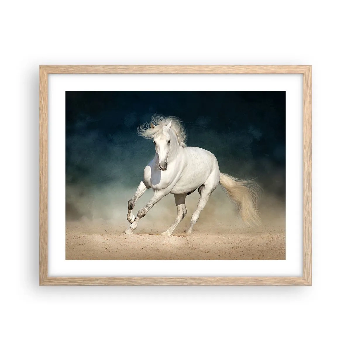 Póster en marco roble claro - Libertad en estado puro - 50x40 cm