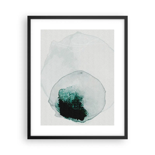Póster en marco negro - En una gota de agua - 40x50 cm