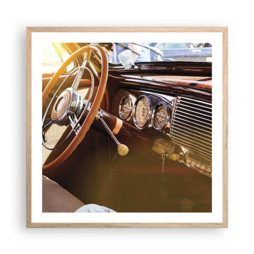 Póster en marco roble claro - Un soplo de lujo del pasado - 60x60 cm