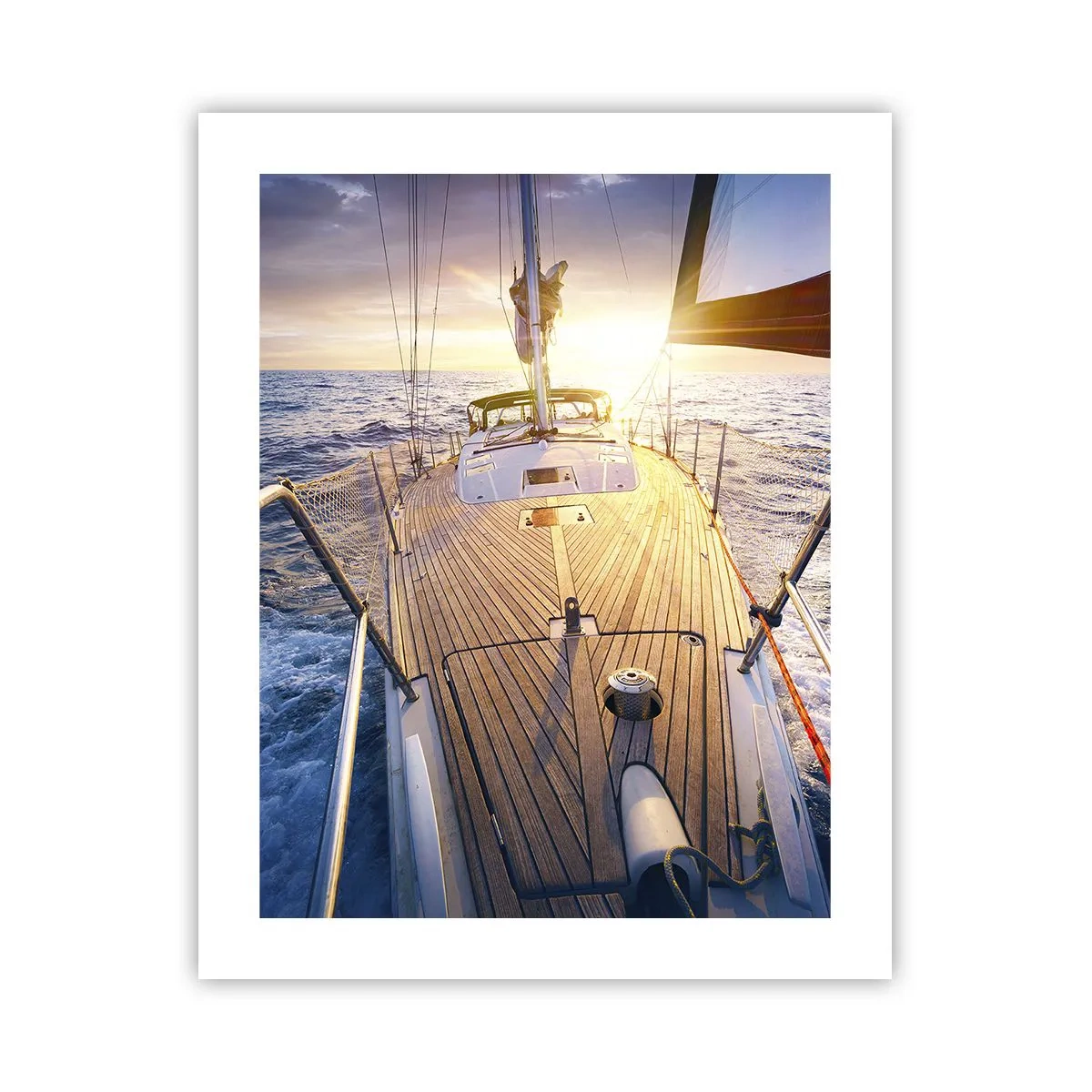 Póster - Corriendo sobre las olas - 40x50 cm