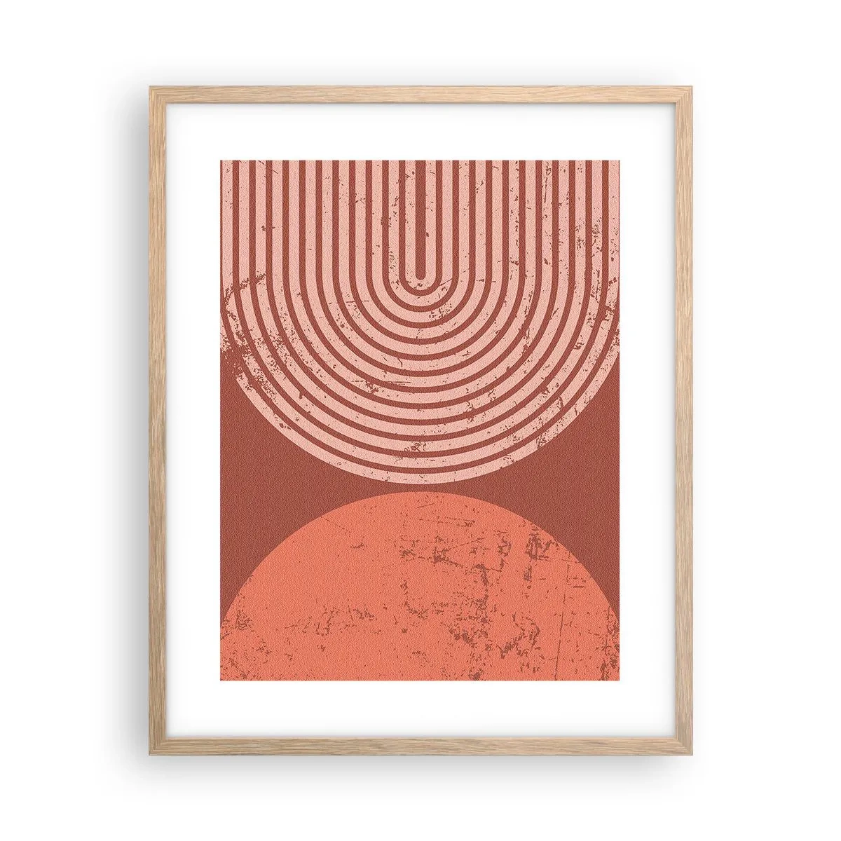 Póster en marco roble claro - Estrecha relación - 40x50 cm