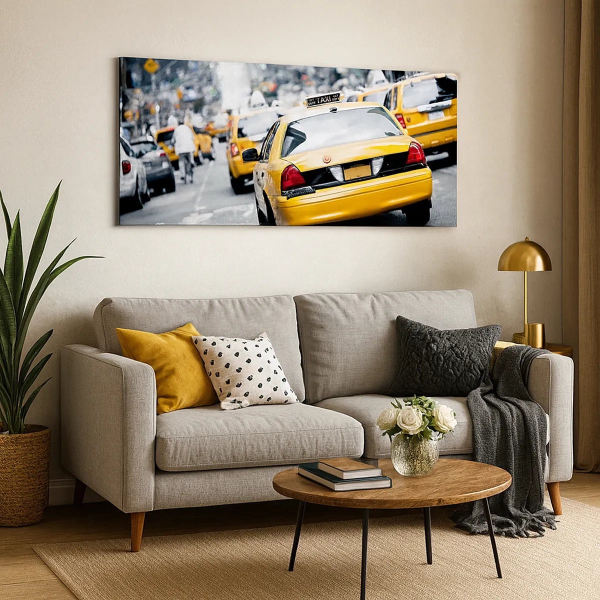 Cuadro sobre lienzo - Impresión de Imagen - Solo en esta ciudad - 30x30 cm