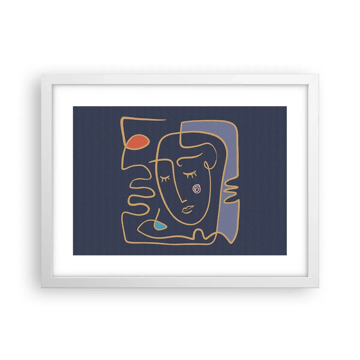 Póster en marco blanco - En un maravilloso sueño - 40x30 cm