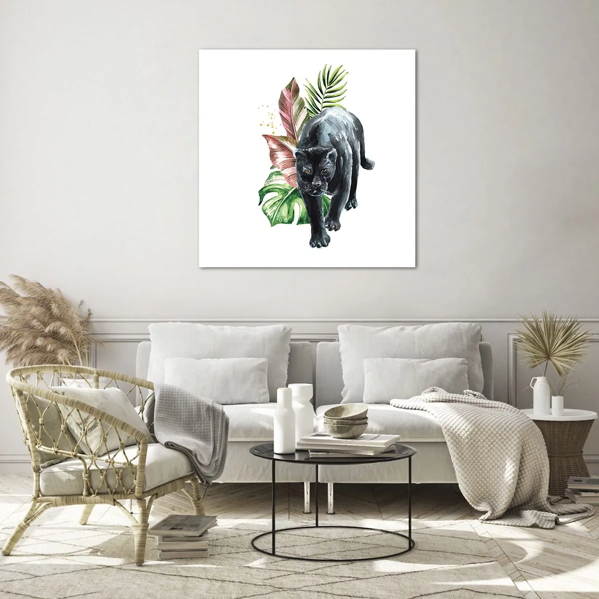 Cuadro sobre vidrio - Impresiones sobre Vidrio - Salvaje de corazón - 60x60 cm