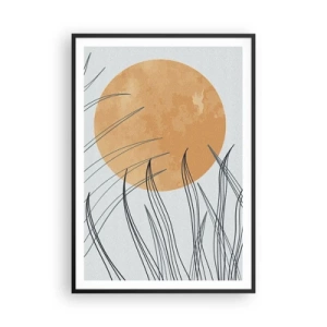 Póster en marco negro - Siempre hacia el sol - 70x100 cm