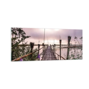 Cuadro sobre vidrio - Impresiones sobre Vidrio - La tranquilidad de Asia - 100x40 cm
