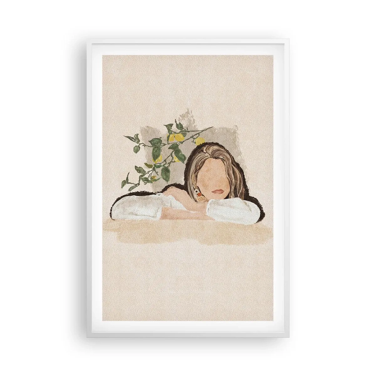 Póster en marco blanco - La belleza del sur - 61x91 cm