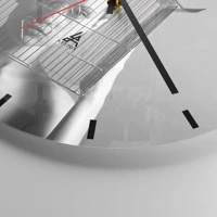 Esfera sin numeración, con rayas