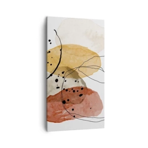 Cuadro sobre lienzo - Impresión de Imagen - Líneas y transparencias - 45x80 cm