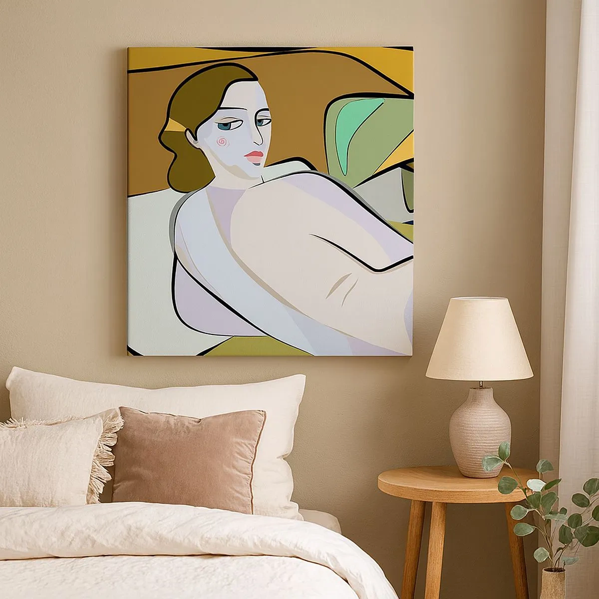 Cuadro sobre lienzo - Impresión de Imagen - Retrato íntimo - 30x30 cm