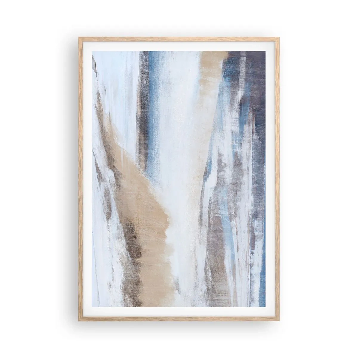 Póster en marco roble claro - Composición invernal - 70x100 cm