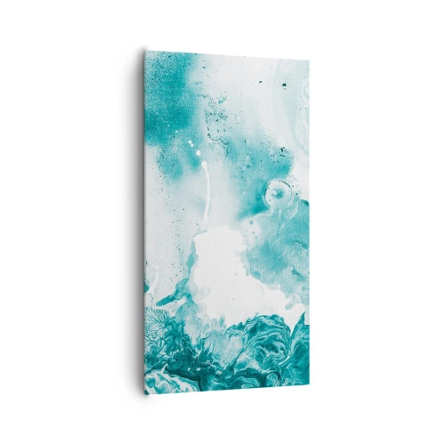 Cuadro sobre lienzo - Impresión de Imagen - Remansos de azul - 65x120 cm