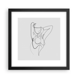 Póster en marco negro - Realmente, tal y como eres - 30x30 cm