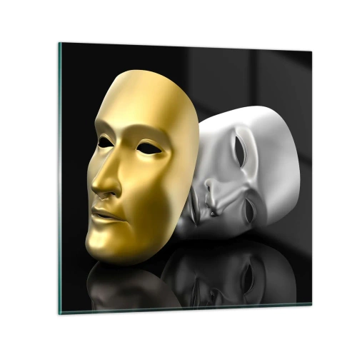 Cuadro sobre vidrio - Impresiones sobre Vidrio - La vida es un teatro - 40x40 cm