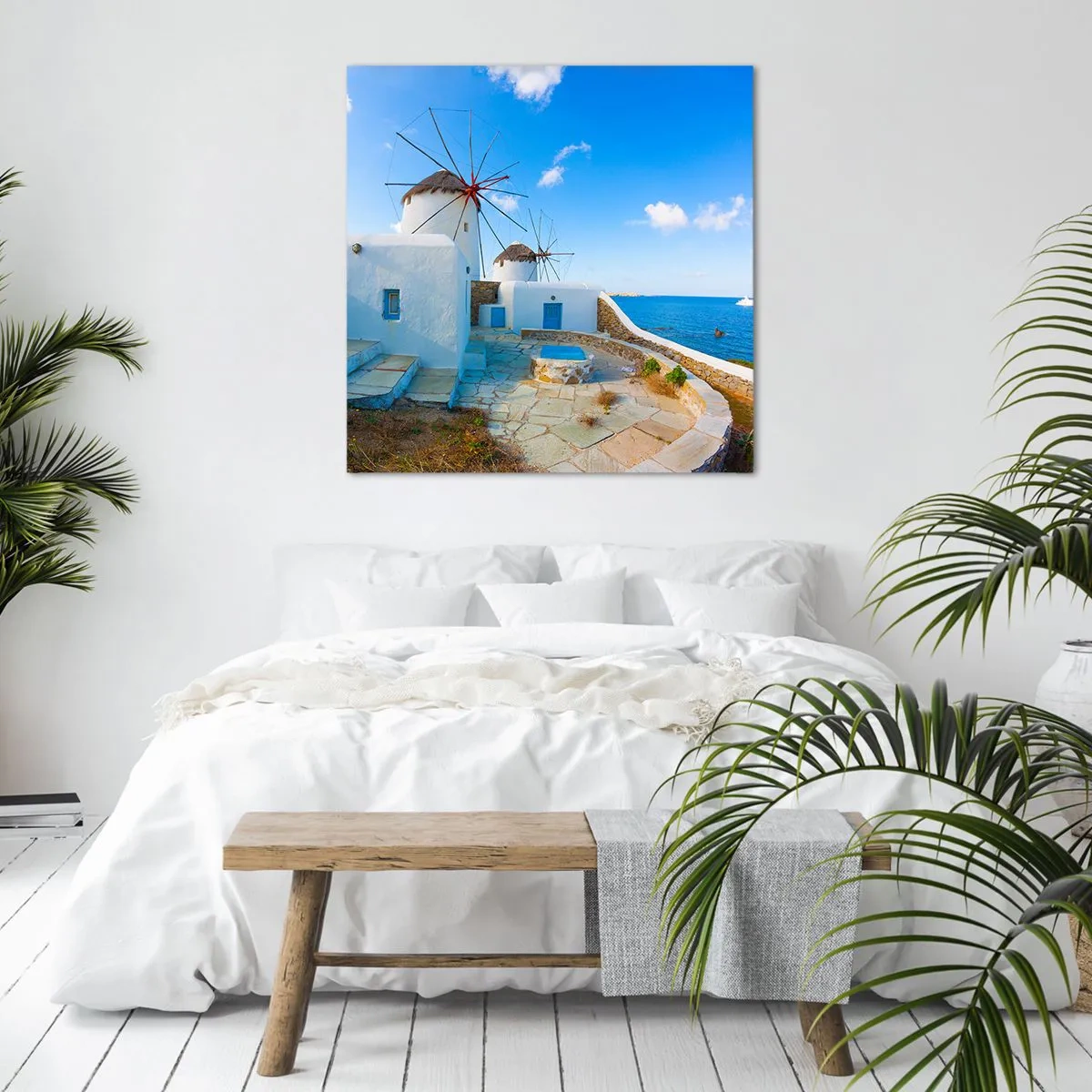 Cuadro sobre lienzo - Impresión de Imagen - Viento azul marino - 30x30 cm
