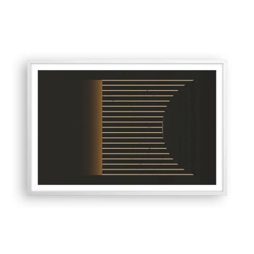 Póster en marco blanco - Explorar la oscuridad - 91x61 cm