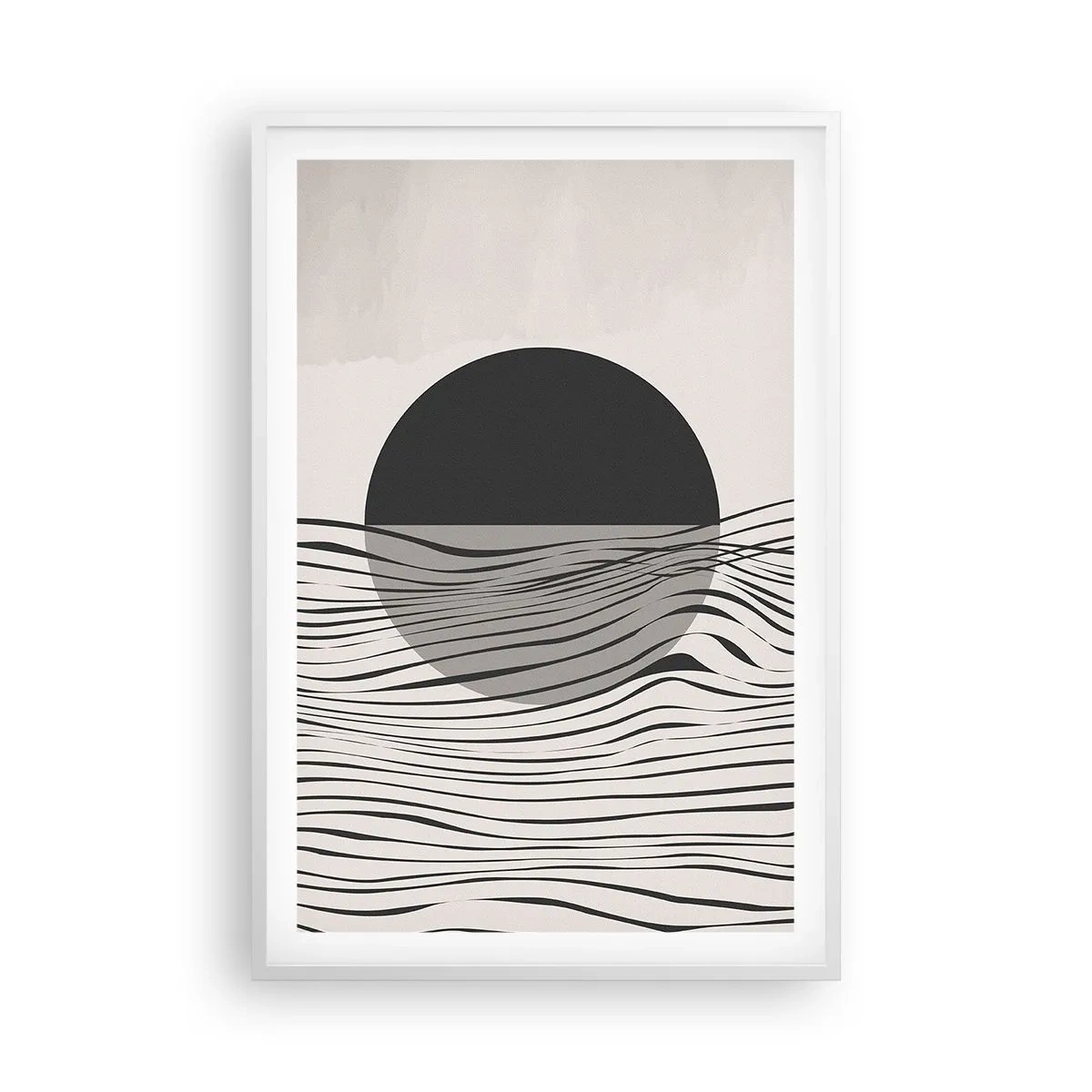 Póster en marco blanco - Media composición - 61x91 cm