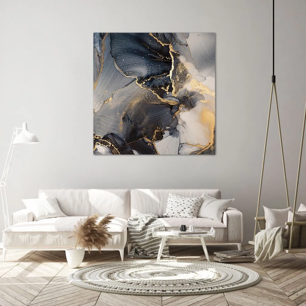 Cuadro sobre lienzo - Impresión de Imagen - La vida de una piedra - 50x50 cm