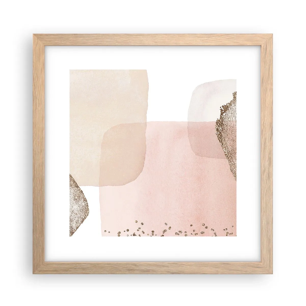 Póster en marco roble claro - Una mirada a través del color - 30x30 cm