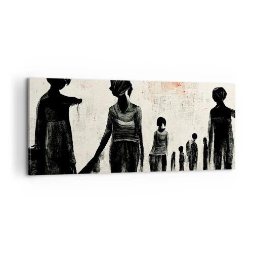 Cuadro sobre lienzo - Impresión de Imagen - Contra la soledad - 100x40 cm