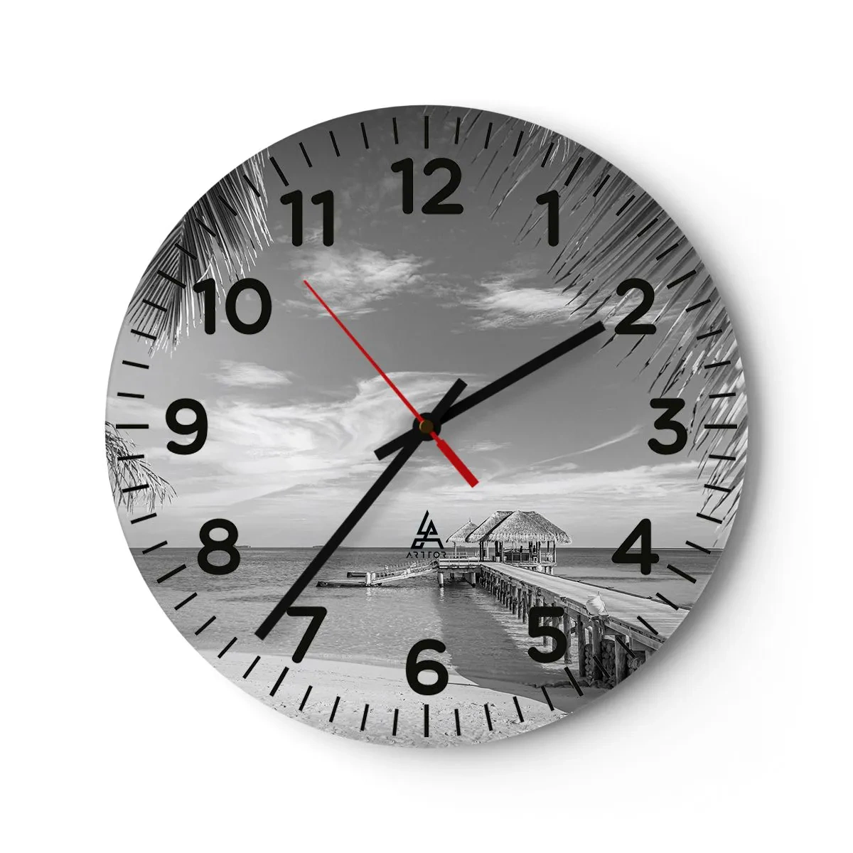 Reloj de pared - Reloj de vidrio - ¿Un recuerdo o un sueño? - 40x40 cm