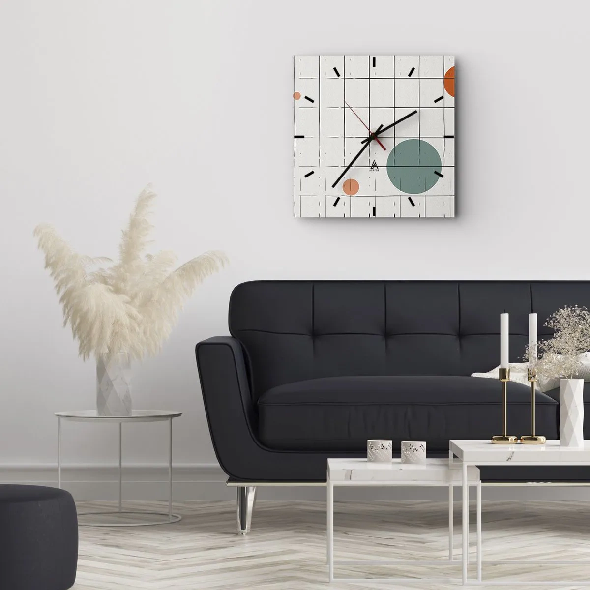 Reloj de pared - Reloj de vidrio - Atrapados. ¿Nosotros o ellos? - 30x30 cm