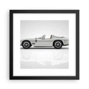 Póster en marco negro - Una promesa de diversión - 30x30 cm