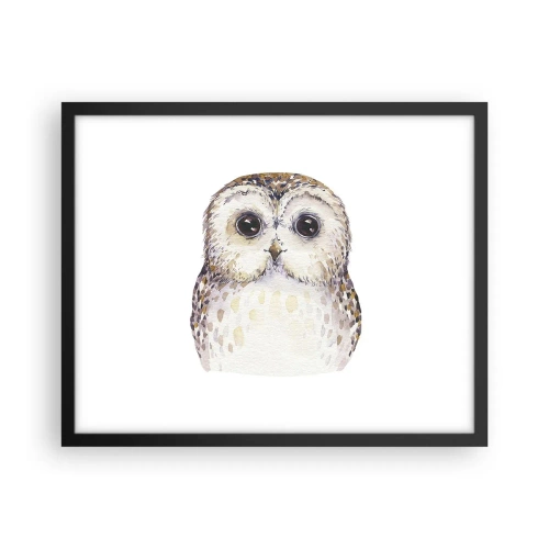 Póster en marco negro - Mírame a los ojos - 50x40 cm