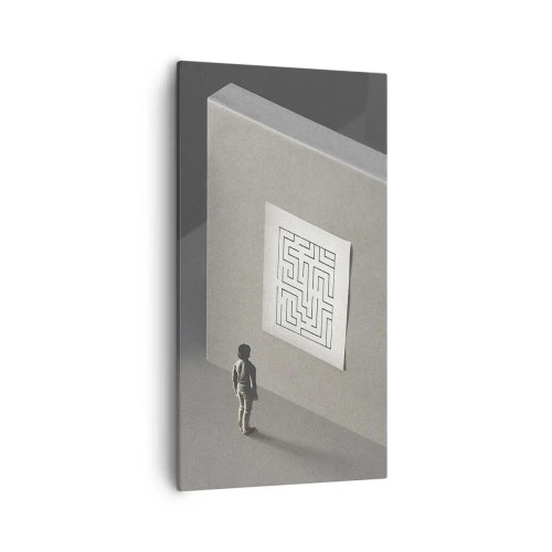 Cuadro sobre lienzo - Impresión de Imagen - ¿Pero dónde estoy? - 55x100 cm