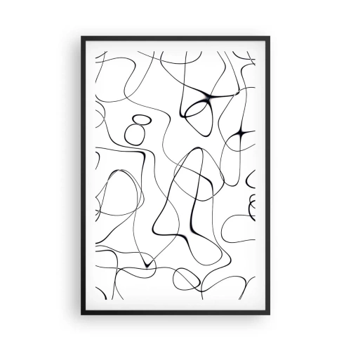 Póster en marco negro - Los caminos de la vida, las vicisitudes del destino - 61x91 cm