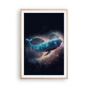 Póster en marco roble claro - Existe un mundo diferente - 61x91 cm