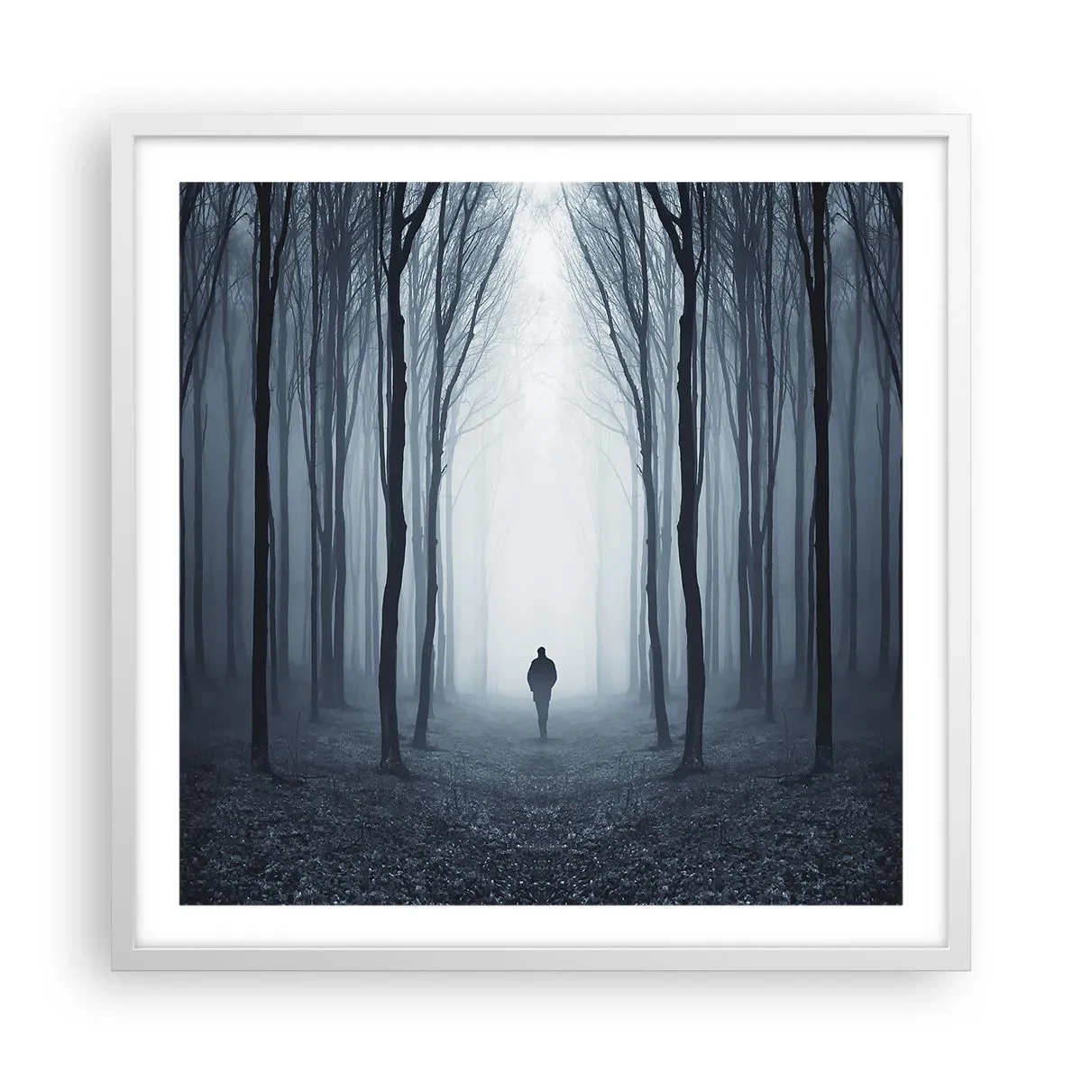 Póster en marco blanco - Alto y claro - 60x60 cm