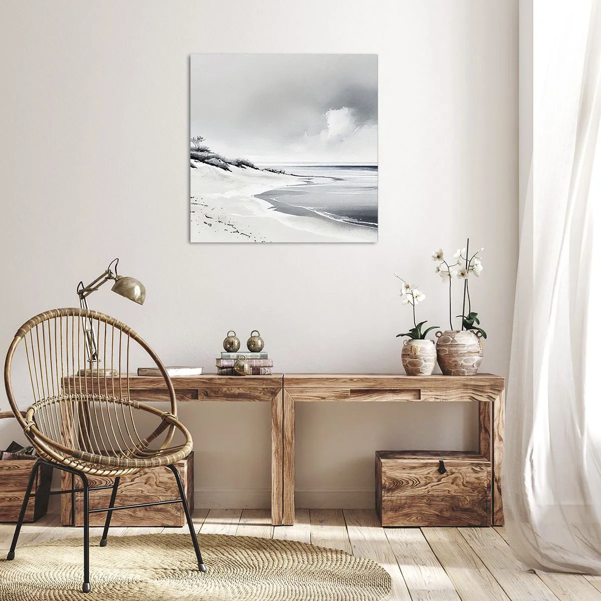 Cuadro sobre lienzo - Impresión de Imagen - Juntos desde el principio de los tiempos - 70x70 cm