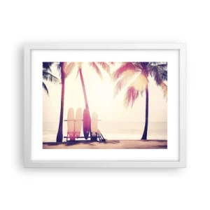 Póster en marco blanco - Va a ser un gran día - 40x30 cm