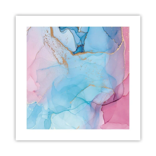 Póster - Reuniones y encuentros de colores - 40x40 cm