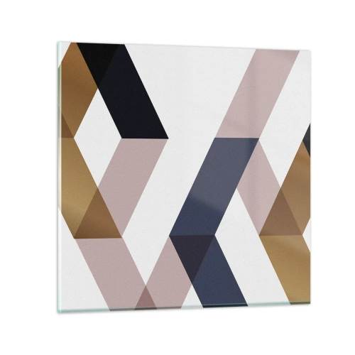 Cuadro sobre vidrio - Impresiones sobre Vidrio - Rectas y ángulos - 50x50 cm