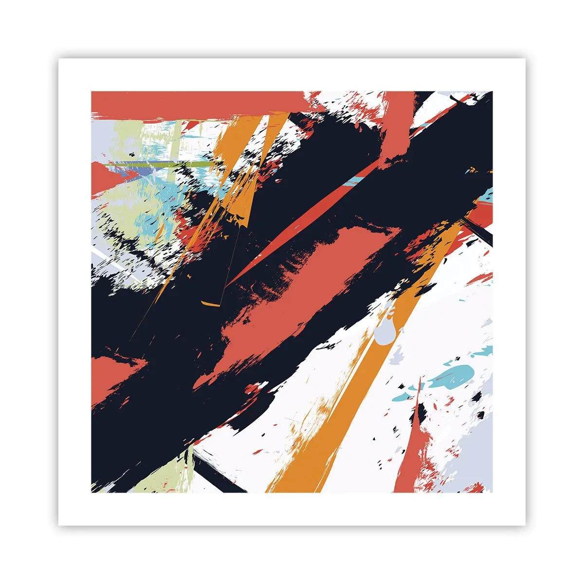 Póster - Composición dinámica - 50x50 cm