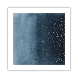 Póster - Composición - fases azules - 40x40 cm